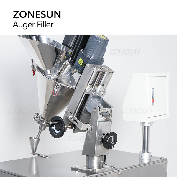 ZONESUN ZS-FM100P 0.1g-100g Semi auto Powder Particle Filling Machine Small Scale