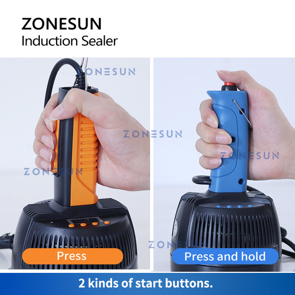 ZONESUN 800A Hand Held Electromagnetic Induction Aluminum Foil Sealing Machine