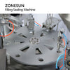 ZONESUN ZS-FS100 Automatic Jelly Yogurt Ice Filling machine Cream Juice Sugar Honey Rotary Cup Sealing Machine 10-300ml