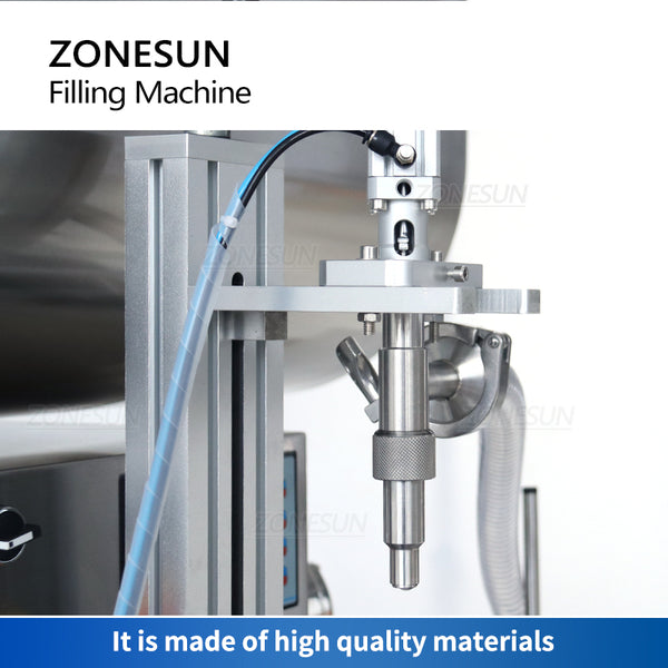 ZONESUN ZS-DTGT900U 100L Mixer Hopper Automatic Rotor Pump Paste Filling Machine Chocolate Cream Hot Sauce Peanut Butter Filler