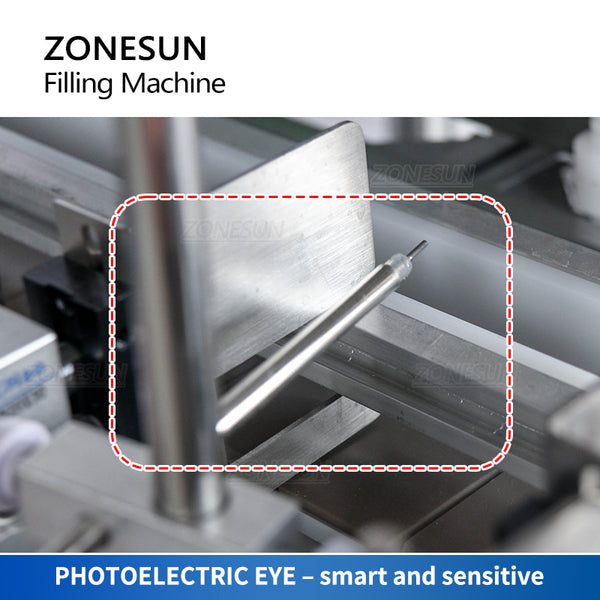 ZONESUN ZS-DTMP4AL 4 Diving Nozzles Automatic Liquid Filling Machine With Chain Conveyor Belt Magnetic Pump