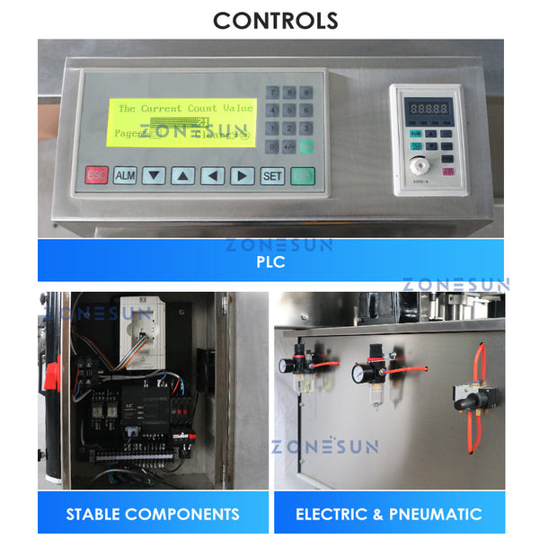 ZS-WGTB01 Automatic Round Bottle Glue Labeling Machine