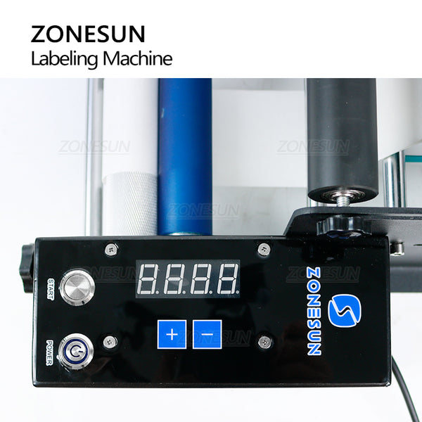 ZONESUN ZS-TB50SM Electric Semi automatic Round Bottle Labeling Machine