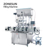 ZONESUN ZS-YT4T-4PM Automatic Chocolate Honey Chili Paste Liquid Mixing Heating Filling Machine 300℃ High Temperature Resistance