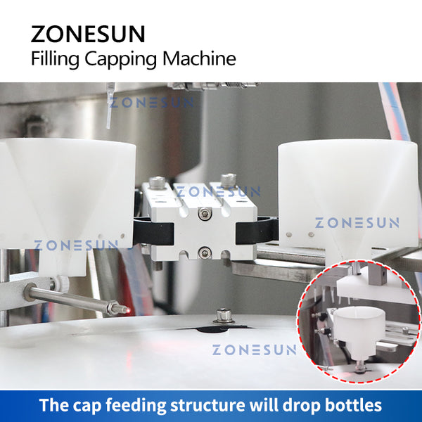 ZS-AFC7 Automatic Eyedrop Liquid Filling Capping Machine Magnetic Pump Dropper Bottles Screwing Vial Essential Perfume