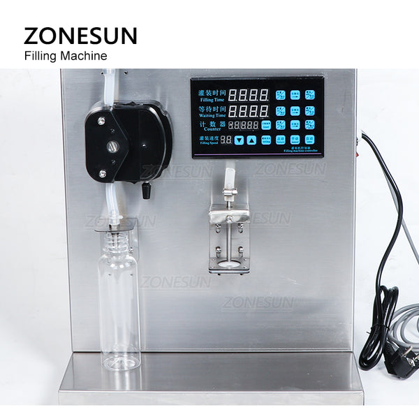 ZONESUN ZS-NP1 Automatic Thick Liquid Filling Machine Oil Honey Nail Polish Gel Lip Gloss Water Beverage Bottle Filler