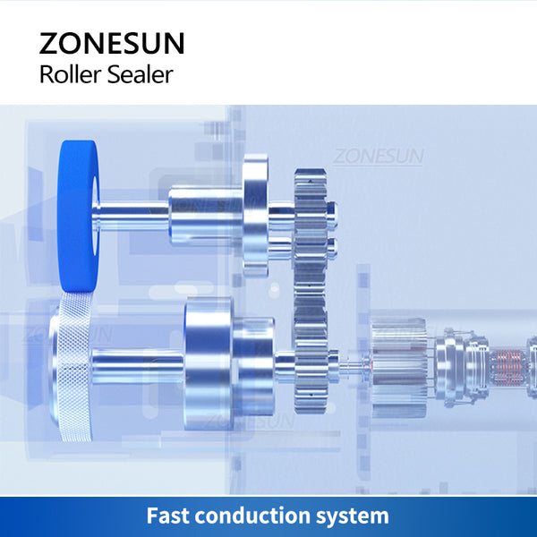 ZONESUN ZS-GLF1P Mini Aluminum Foil Composite Plastic Film PE Bag Sealer Roller Sealing Machine