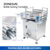 ZONESUN Automatic Round Rotary Bottle Unscrambler Sorting Turntable Arranging Machine ZS-LP800