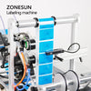 190 Semi-automatic Round Glass Water Milk Juicer Bottle Labeling Machine