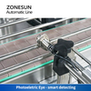 ZONESUN ZS-FAL180X8 4 Heads Piston Pump Liquid Filling Capping  Automatic Production Line