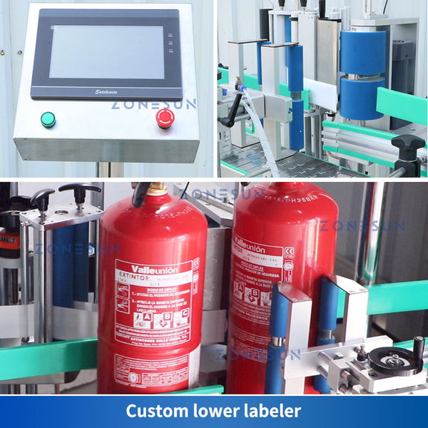 ZONESUN ZS-FE1 Automatic Dry Powder Fire Extinguisher Filling Sealing Labeling Production Line