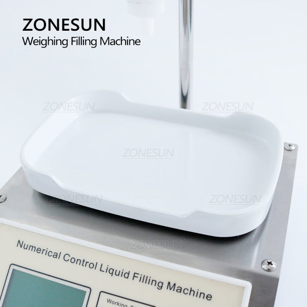 ZS-DP611W Semi Automatic Diaphragm Pump Liquid Weighing Filling Machine