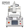 ZONESUN ZS-XYZ4 4 Heads Ceramic Plunger Pump Small Doses Liquid Filling Machine