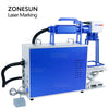 ZONESUN Handheld Fiber Laser Marking Machine Pulsed Laser Engraver Metal Plastic Leather