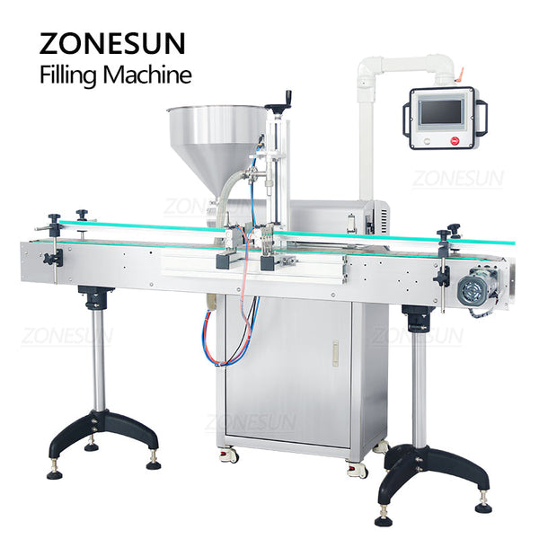 ZONEPACK 50-1500ml Servo Motor Rotor Pump Paste/Viscous Liquid Filling Machine ZS-VTRP1A