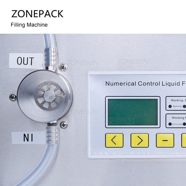 ZONEPACK ZS-MP231W Semi-automatic Liquid Filling and Weighing Machine Essential Oil Milk Juice Water Bottle Filler Magnetic Pump