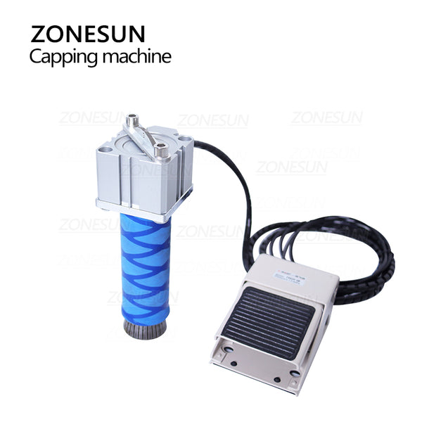 ZONESUN ZS-YGP1 Small Manual Perfume Bottle Sealing Capping Machine Sprayer Crimping Pressing Tool Need to Use With Air Compressor