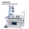 ZONESUN ZS-AFC1C Automatic Filling And Cap Pressing Machine Tube Portable Magnetic Pump Turntable Small Business Production Line