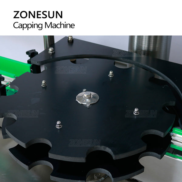 ZONESUN ZS-XG440E Automatic Beer Bottle Crown Cap Capping Machine with Cap Feeder