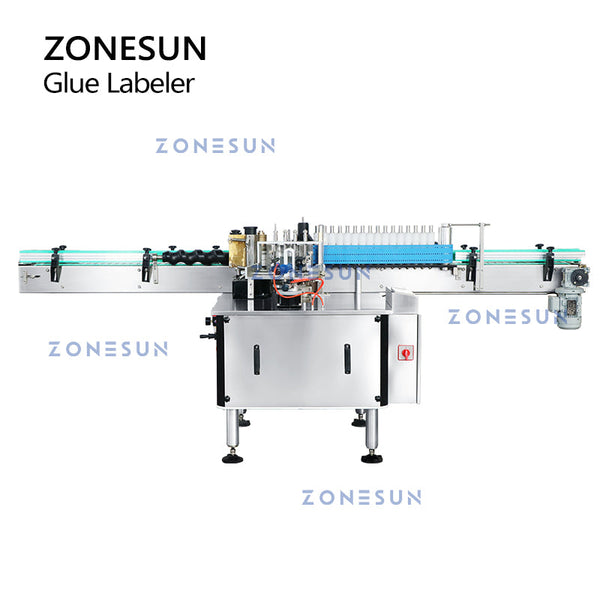 ZS-WGTB01 Automatic Round Bottle Glue Labeling Machine