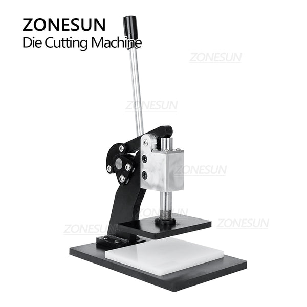 ZONESUN 0.8T Leather Die Cutting Machine Handmade Earring Die Cuts Pressing Machine