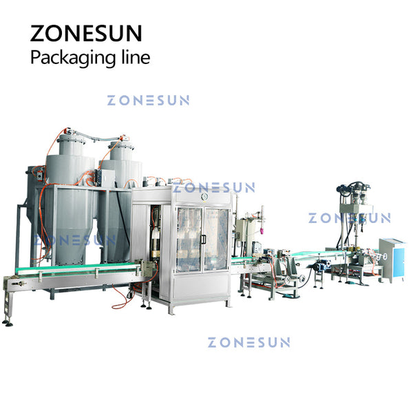 ZONESUN ZS-FE1 Automatic Dry Powder Fire Extinguisher Filling Sealing Labeling Production Line