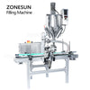 ZONESUN ZS-DTGT900M Automatic Butter Chocolate Rotor Pump Filling Machine With Mixer Heater