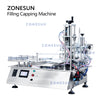 ZS-AFC7 Automatic Eyedrop Liquid Filling Capping Machine Magnetic Pump Dropper Bottles Screwing Vial Essential Perfume