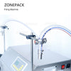 ZONEPACK ZS-GP262W Filling and Weighing Machine Gear Pump Engine Oil Double Heads Vial Bottle Filler