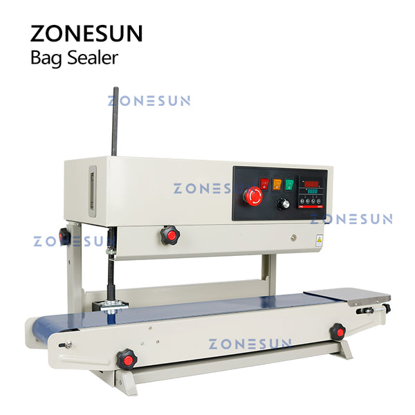 ZONESUN ZS-FR900S Automatic Bag Sealer Plastic Packet Aluminum Foil Doypack Sealing Machine Date Coding Printer Batch Number