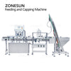 ZONEPACK Automatic Vacuum Capping Machine With Cap Feeder ZS-XGVS1