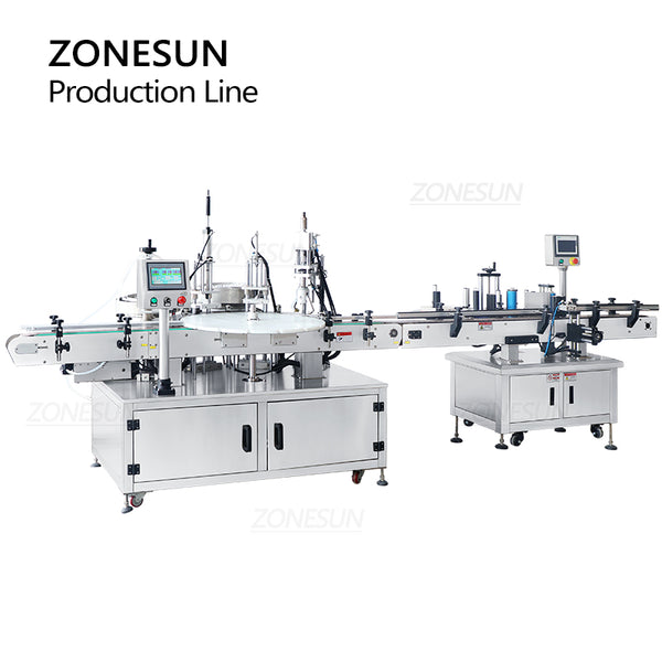 ZONESUN ZS-FAL180A10 Automatic Dropper Bottle Production Line Essential Oil Eyedrop Liquid Filling Capping Labeling Machine