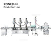 ZONESUN ZS-FMYG1 Auger Filling Capping  Production Line Servo Motor Bottle Jar Packaging Machine