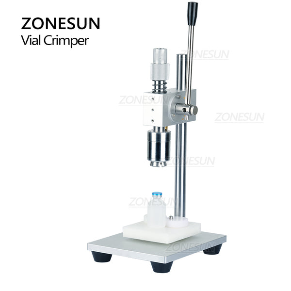 ZONESUN Manual Oral Liquid Bottle Capping  Machine Penicillin Glass Vial Crimping Crimper Tools Sealer 13.15.20.26.28mm ZS-TVC2