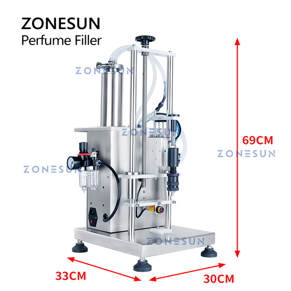 ZONESUN Digital Control Vacuum Perfume Filling Machine ZS-YTZL500S