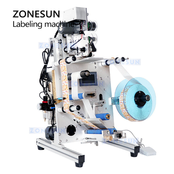 ZS-TB130 Single Double Side Round Bottle Labeling Machine