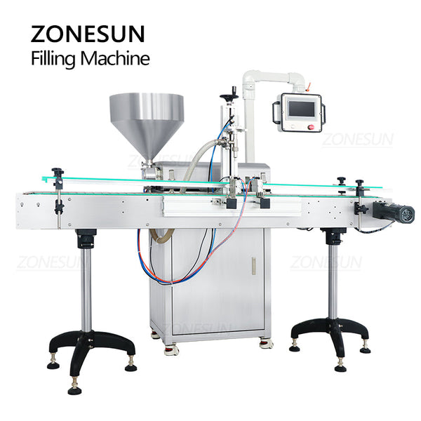 ZONEPACK 50-1500ml Servo Motor Rotor Pump Paste/Viscous Liquid Filling Machine ZS-VTRP1A