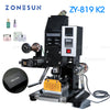 ZONESUN ZY-819k2 116*120mm Pneumatic Leather LOGO Hot Foil Stamping Machine