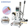 ZONEPACK ZS-100A Custom Logo Hot Foil Pencil Stamping Machine Manual Bronzing Machine For PVC Card Leather Paper Pencil Stamping Machine