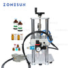 ZONESUN Pneumatic Oral Liquid Penicillin Antibiotic Injectable Bottle Capper Aluminum Plastic Glass Vial Crimper Capping Machine