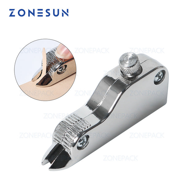 ZONEPACK Manual Multi-functional Adjustable Stainless Steel DIY Leather Craft Tool V-type Groover Trenching Machine