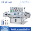 ZONESUN ZS-DTMP4Y Automatic Desktop 4 Heads Soy Sauce Magnetic Pump Liquid Bottle Filling Machine