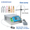 ZONEPACK Gear Pump Bottle Water Filler Semi-automatic Liquid Vial Desk-top Filling Machine for Juice Beverage Drink Oil Perfume