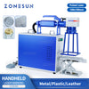 ZONESUN Handheld Fiber Laser Marking Machine Pulsed Laser Engraver Metal Plastic Leather