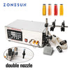 ZONEPACK 3.5L Water Liquid Filling Machine, Double Head, Microcomputer Automatic, With Medicine Chemical Self-priming Thermal Protection