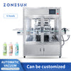 ZONESUN ZS-YTZL8A Automatic 8 Heads Vacuum Filling Machine Beer Essential Oil Perfume Liquid Spray Bottles with Dust Cover