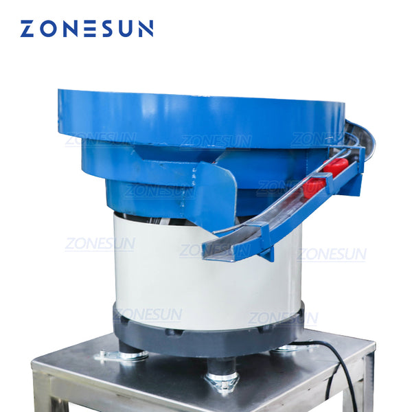 ZONESUN vibrator Feeder pump sprayer cap vibratory bowl feeder automatic bottle bowl sorter unscrambler for Capping Machine