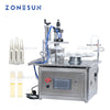 ZONESUN ZS-AFC1C Magnetic Pump Reagent Tube Plastic Ampoule Small Bottle Rotary Liquid Filling And Cap Pressing Machine