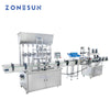 ZONESUN ZS-FAL180AP Automatic Peanut Ejuice Bottle Filling Capping For Glass Bottle Cream Assembly Machine Vibrator