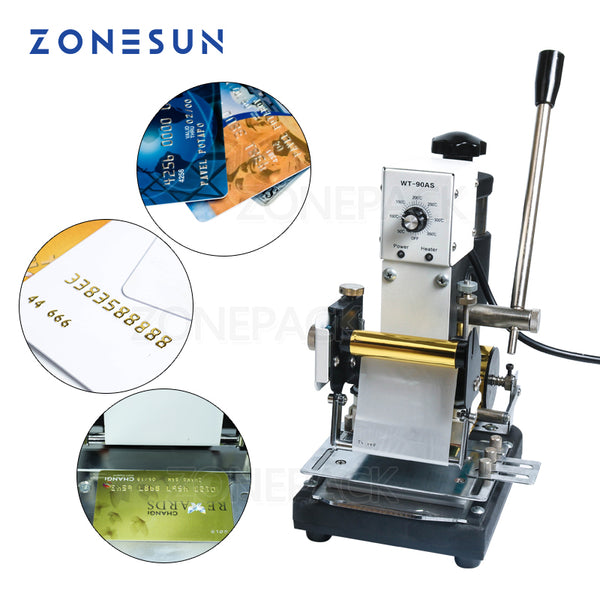 ZONEPACK Hot Stamping Machine For PVC Card Member Club Hot Foil Stamping Bronzing Machine